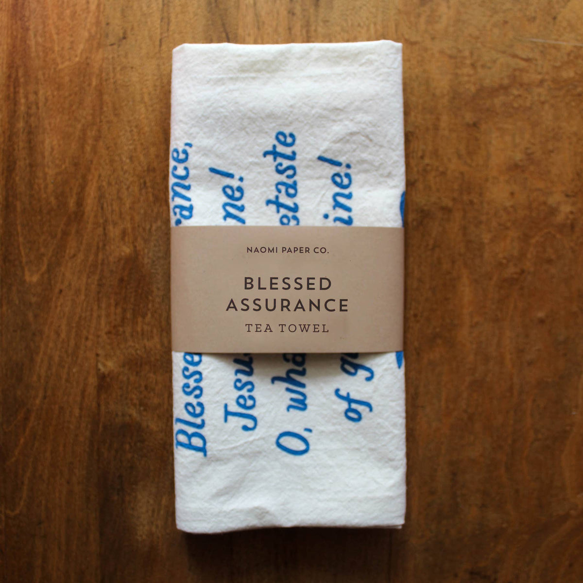 Blessed Assurance Hymn Tea Towel