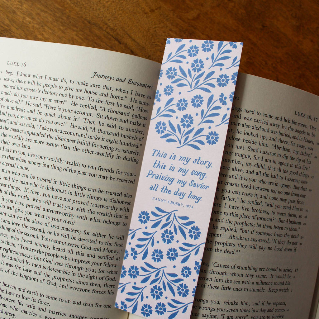 Blessed Assurance Hymn Bookmark