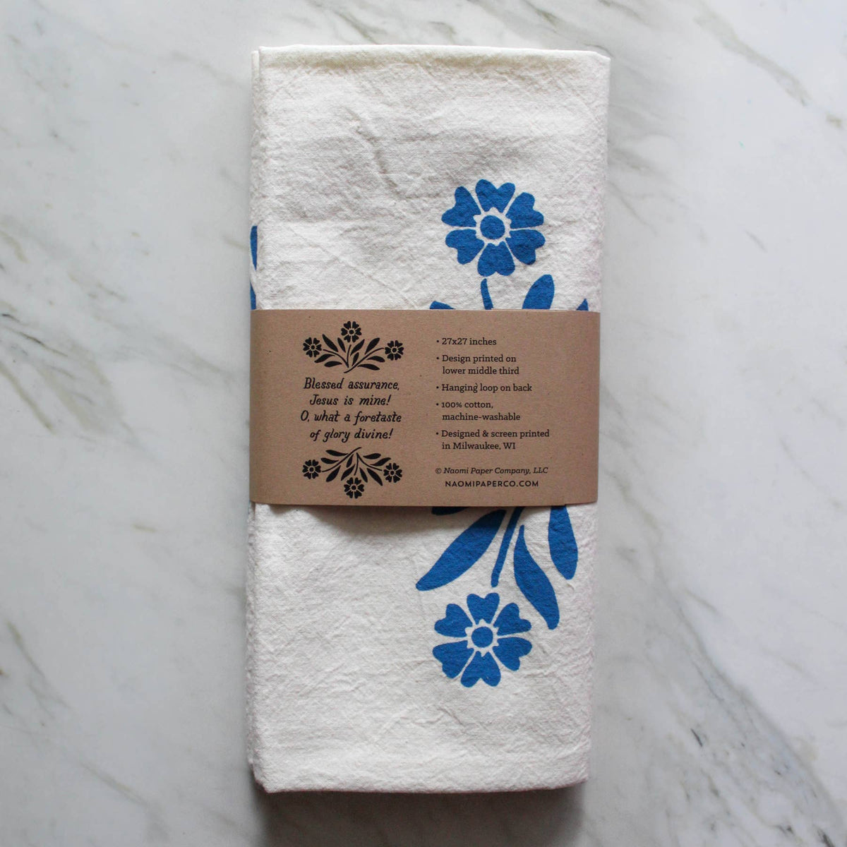 Blessed Assurance Hymn Tea Towel