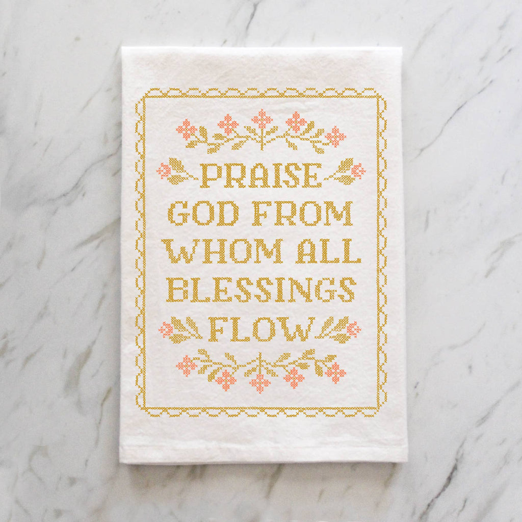 Doxology Hymn Tea Towel