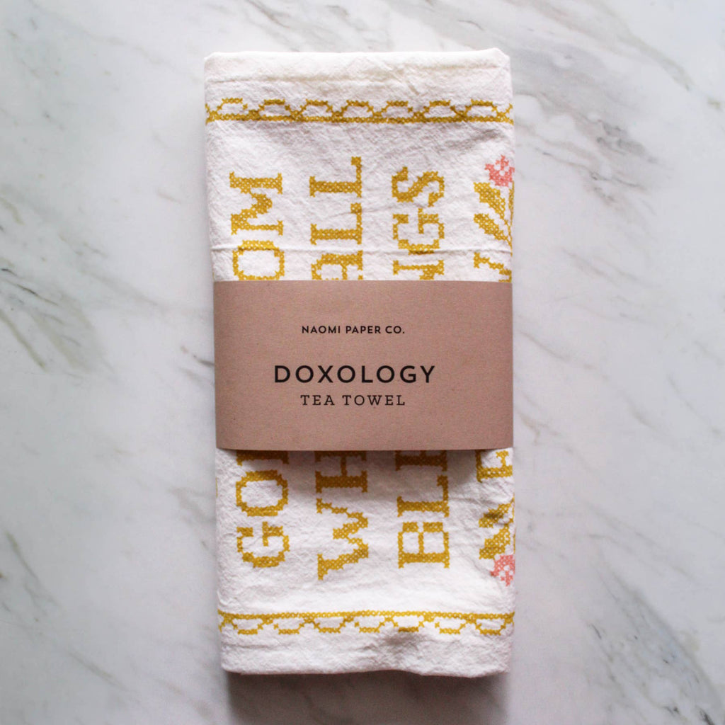 Doxology Hymn Tea Towel