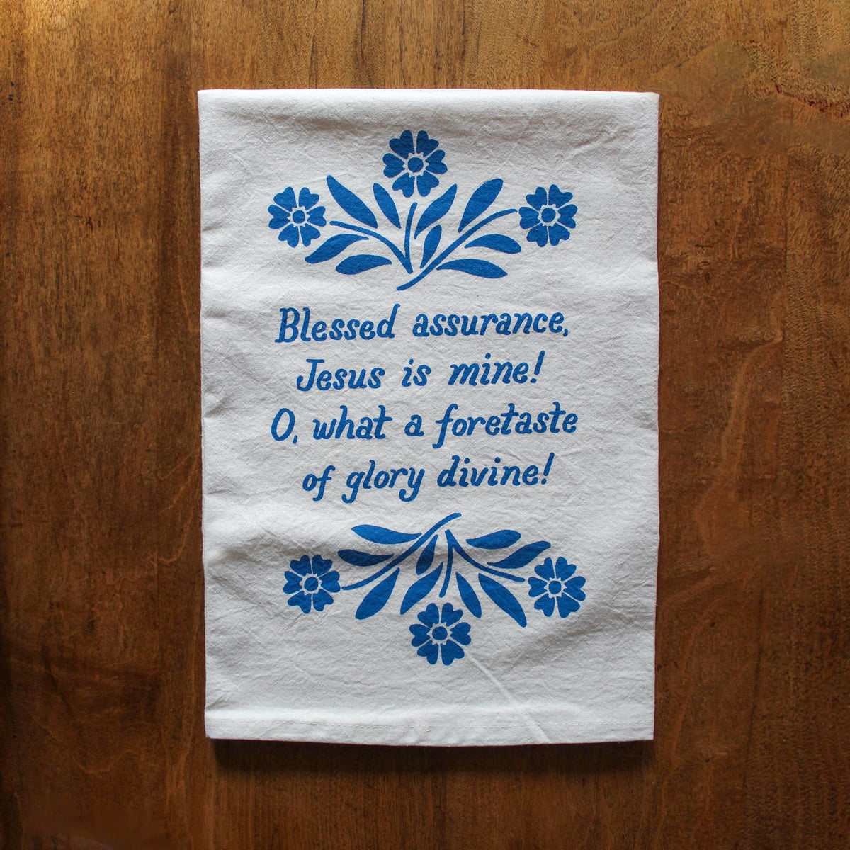 Blessed Assurance Hymn Tea Towel