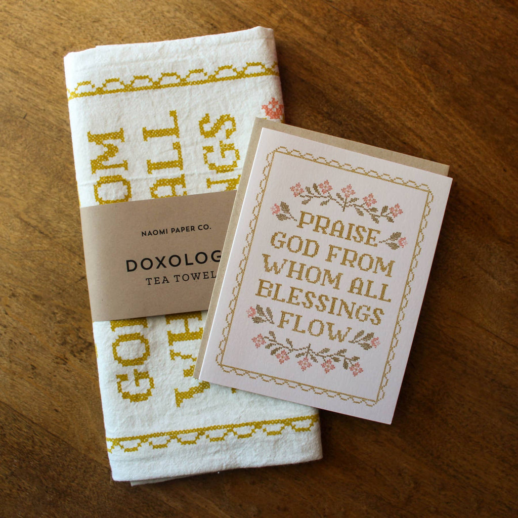 Doxology Hymn Tea Towel