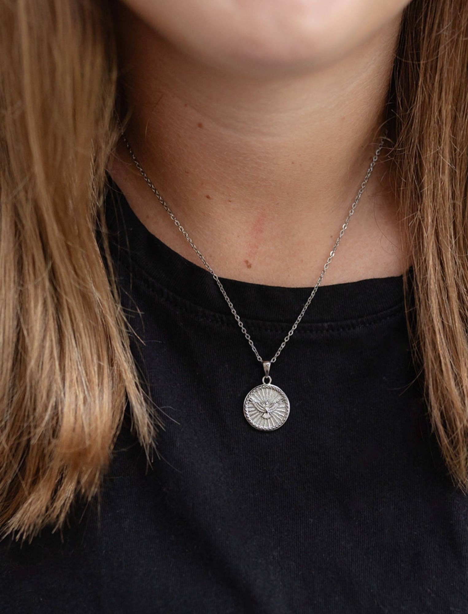 NEW! Necklace: Silver Dove