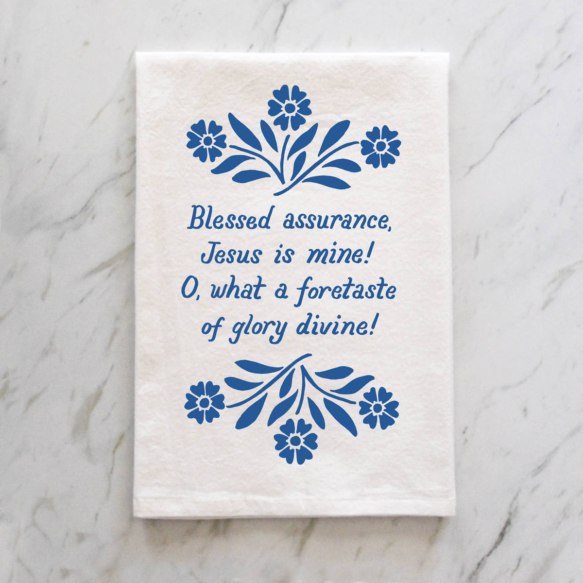 Blessed Assurance Hymn Tea Towel
