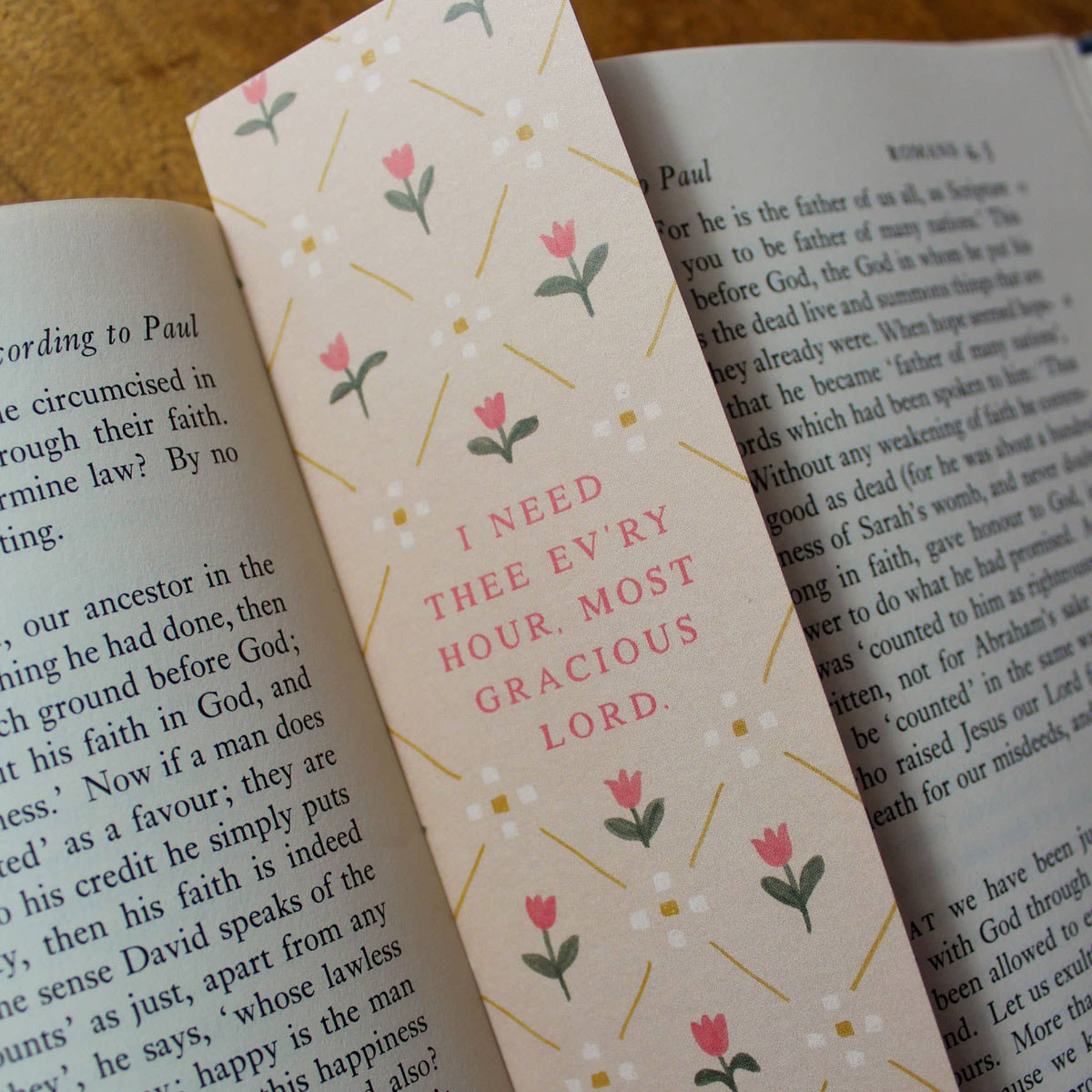I Need Thee Every Hour Hymn Bookmark