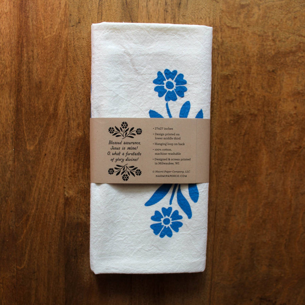 Blessed Assurance Hymn Tea Towel