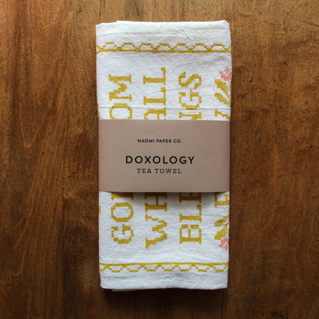 Doxology Hymn Tea Towel